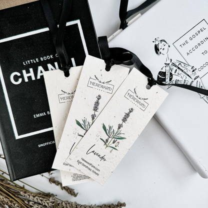 Bookmark  |  Lavender Wild Seed Bookmark