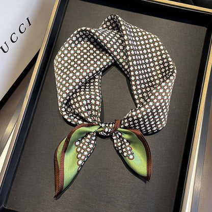 Lattice Chain Silk Scarf | 100% Mulberry Silk