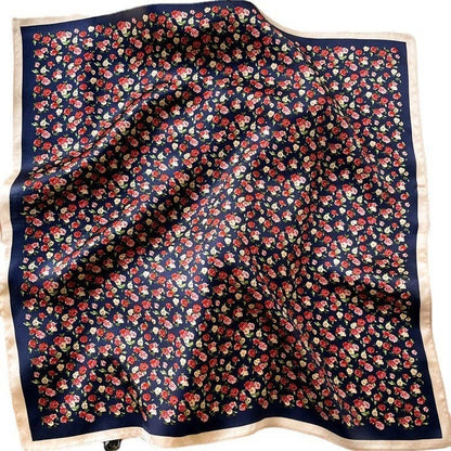 Vintage Rose Silk Scarf | 100% Mulberry Silk
