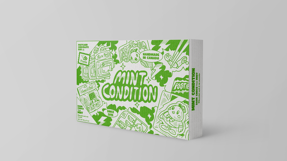 Mint Condition Vegan Dark Postcard Chocolate Bar