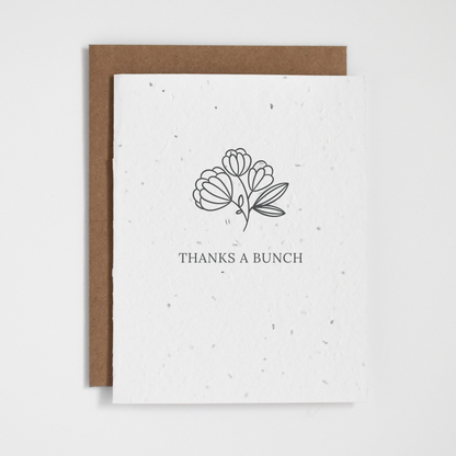 Plantable Greeting Card - Thanks A Bunch