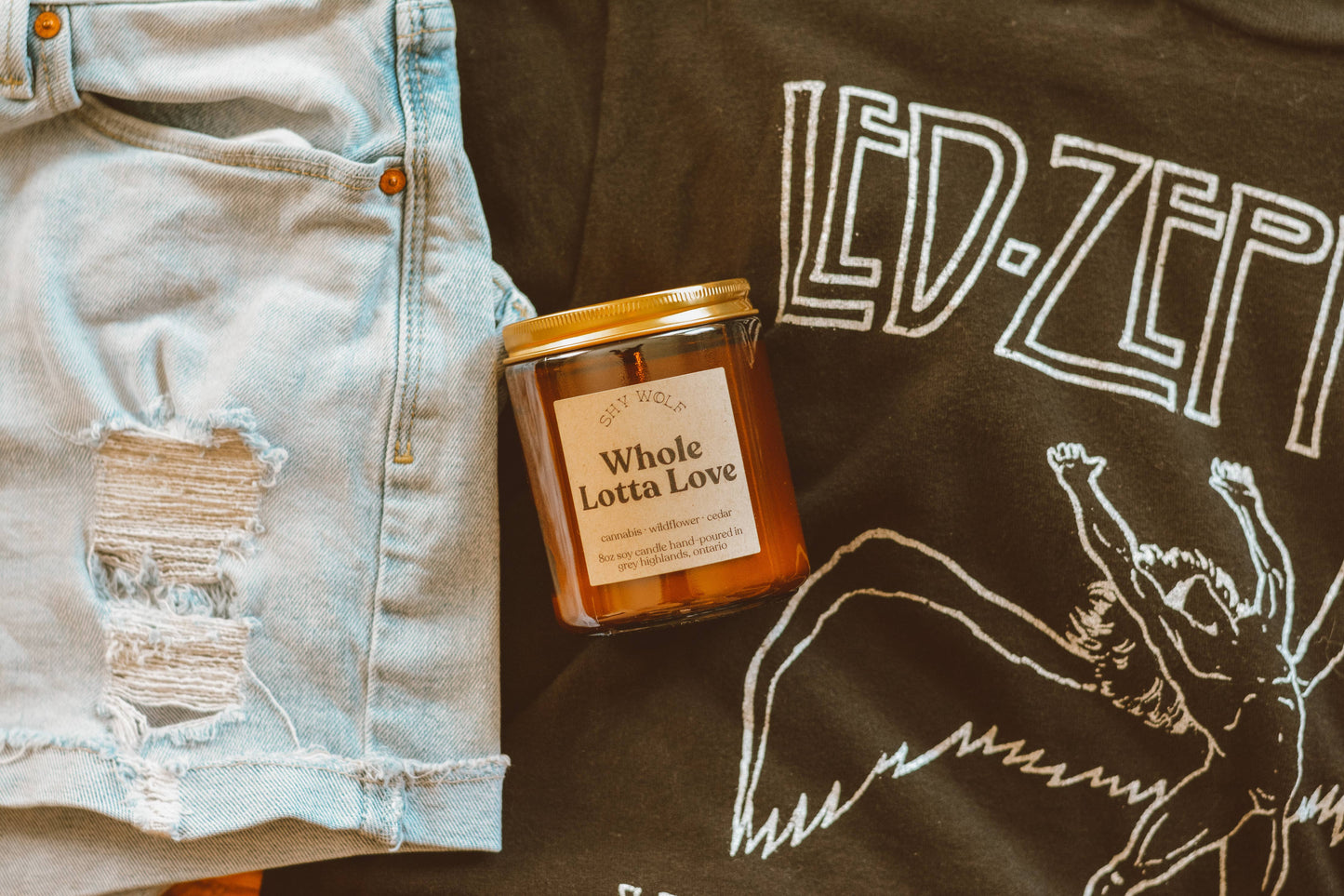 Whole Lotta Love - Boho Candle, Led Zeppelin, Rocker Chick