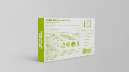 Zen Garden White Postcard Chocolate Bar