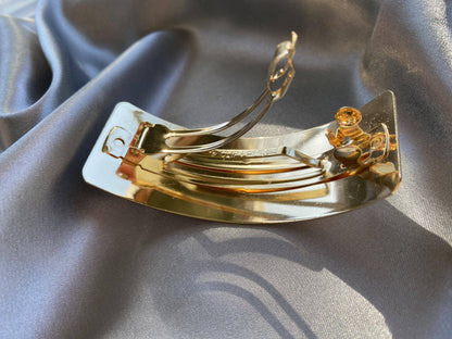 Geometric Gold Hair Clip