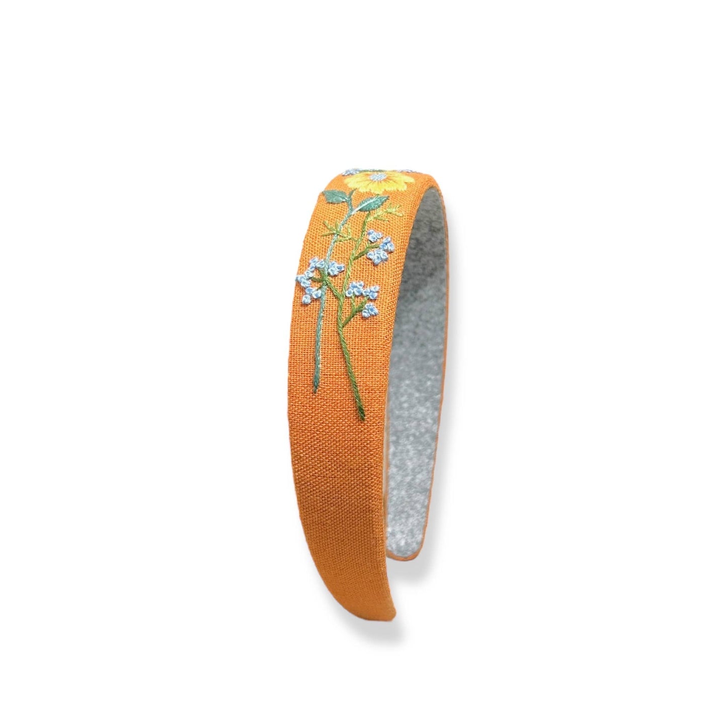 Sweet Orange Embroidered Hairband