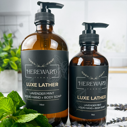 Soap | Luxe Lather - Lavender + Mint - 8 oz
