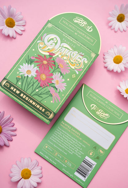 Painted Daisies (New Beginnings) - Floriography Seed Packet