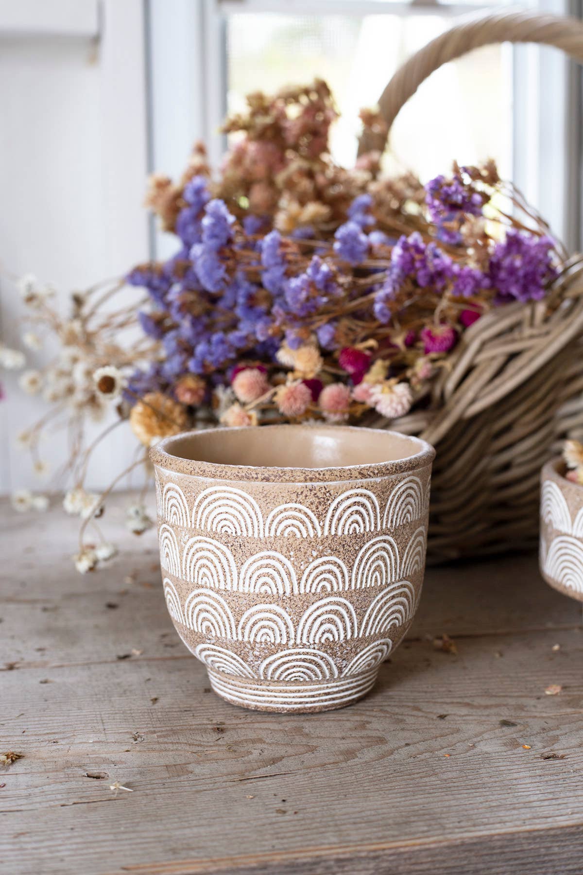 Cloud Pattern Ceramic Pot