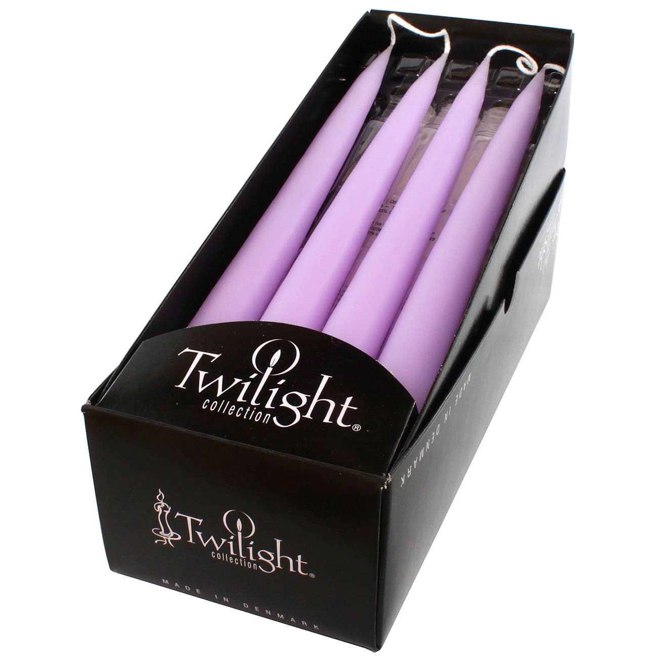 Pastel Purple Danish Taper Candle | A Pair