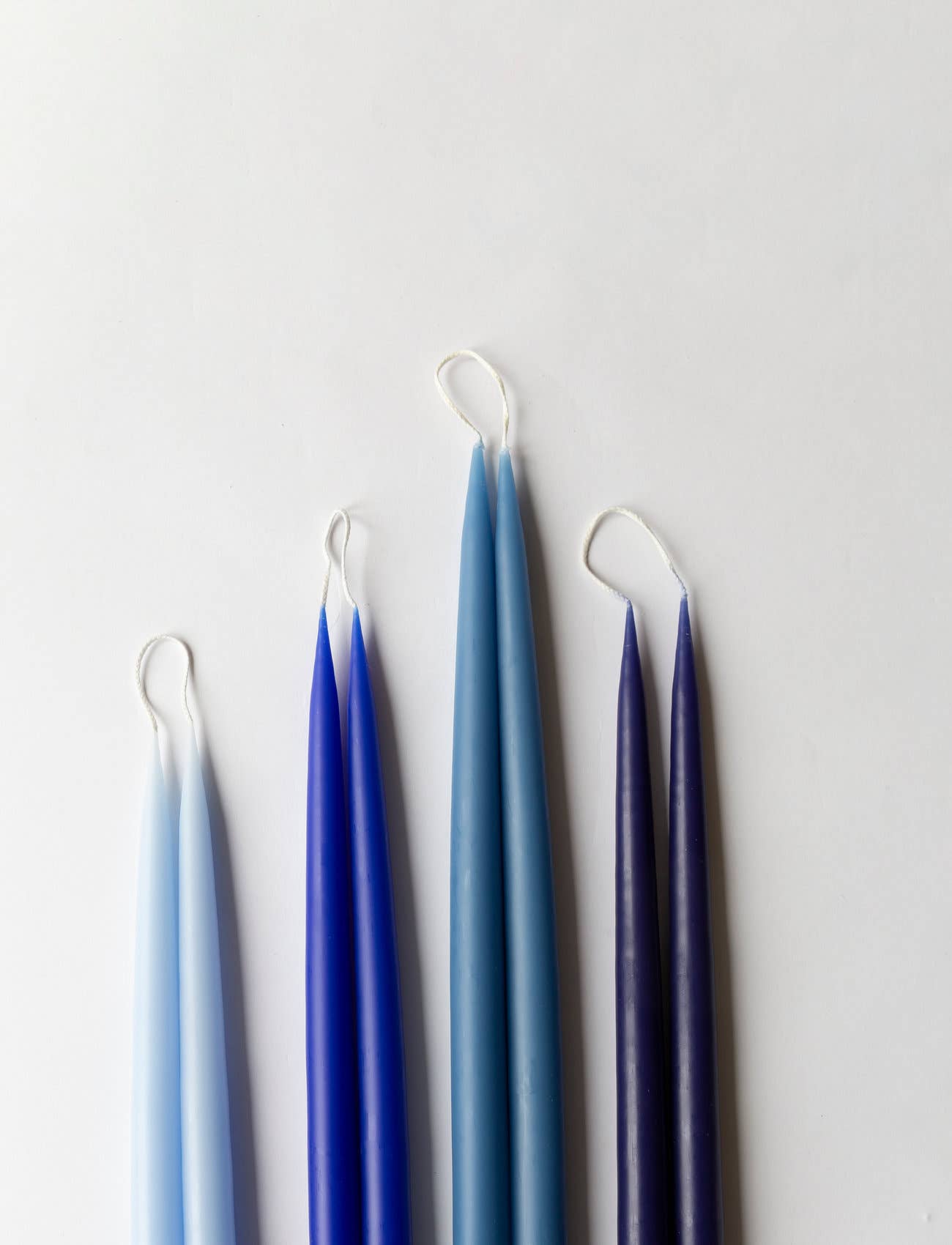 Light Blue Danish Taper Candle | a pair