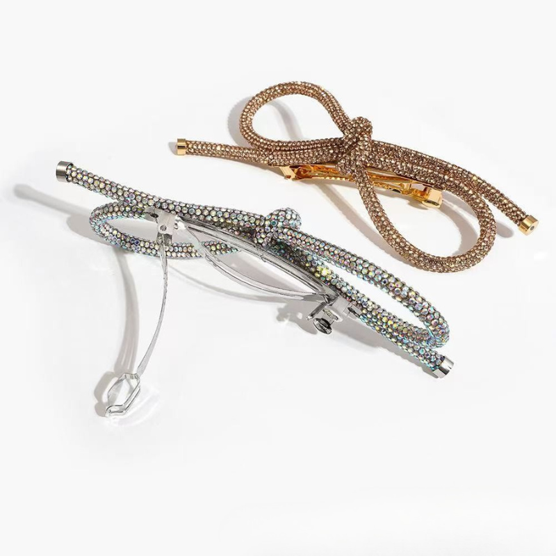 Crystal Bow Luxe Hair Clip