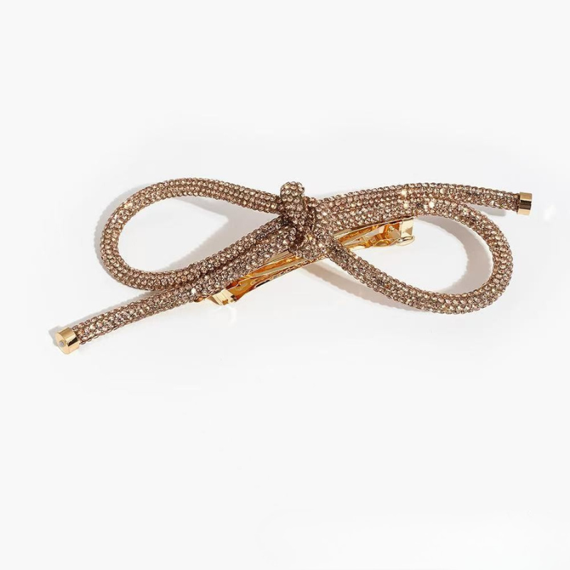 Crystal Bow Luxe Hair Clip