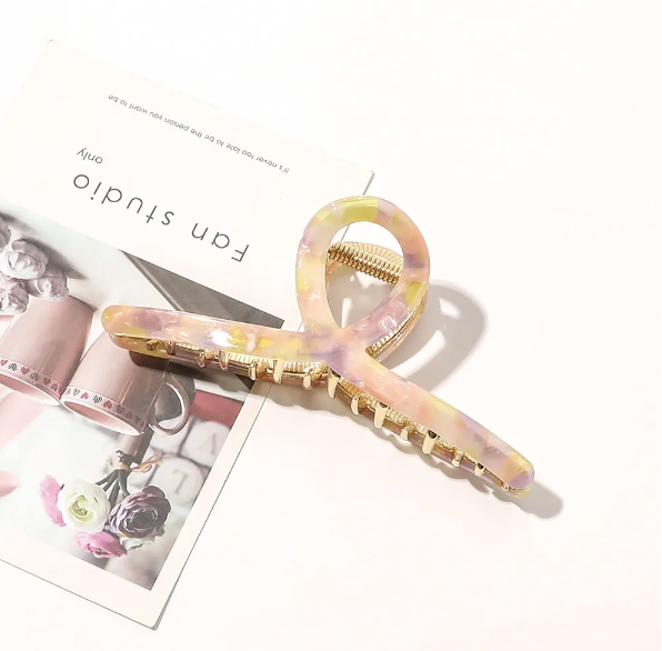 Eco-Luxe Hair Claw Clip - Loop Rose
