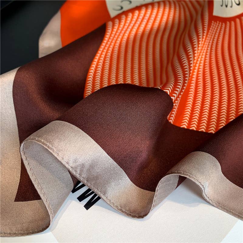 Crescent Moon Silk Scarf | 100% Mulberry Silk