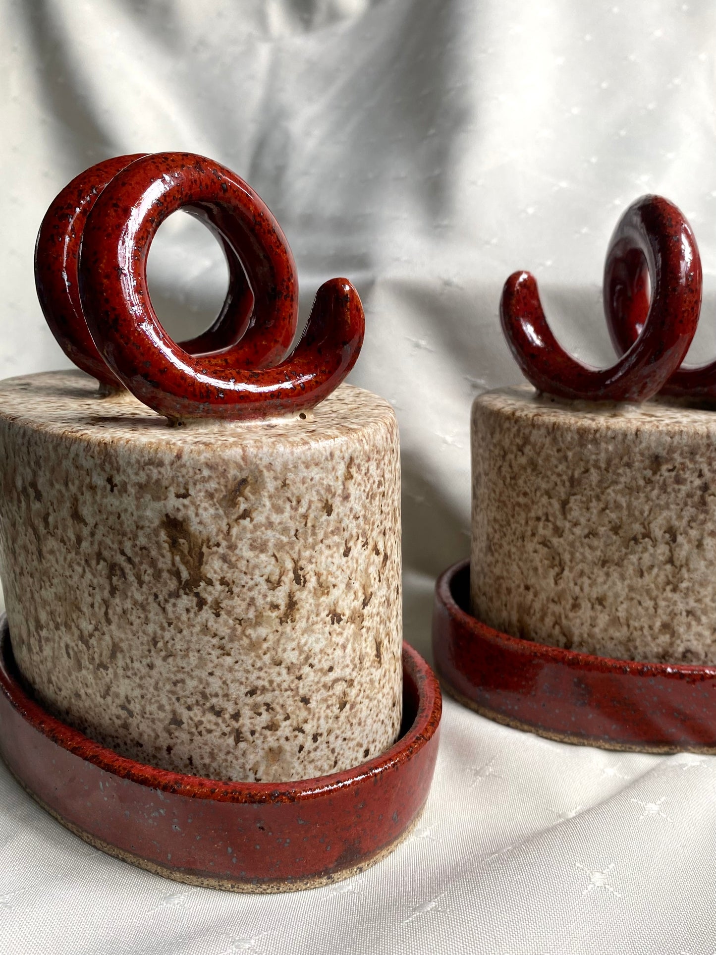 Phalsiii Ceramics Spiral Butter Dishes