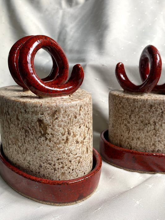 Phalsiii Ceramics Spiral Butter Dishes