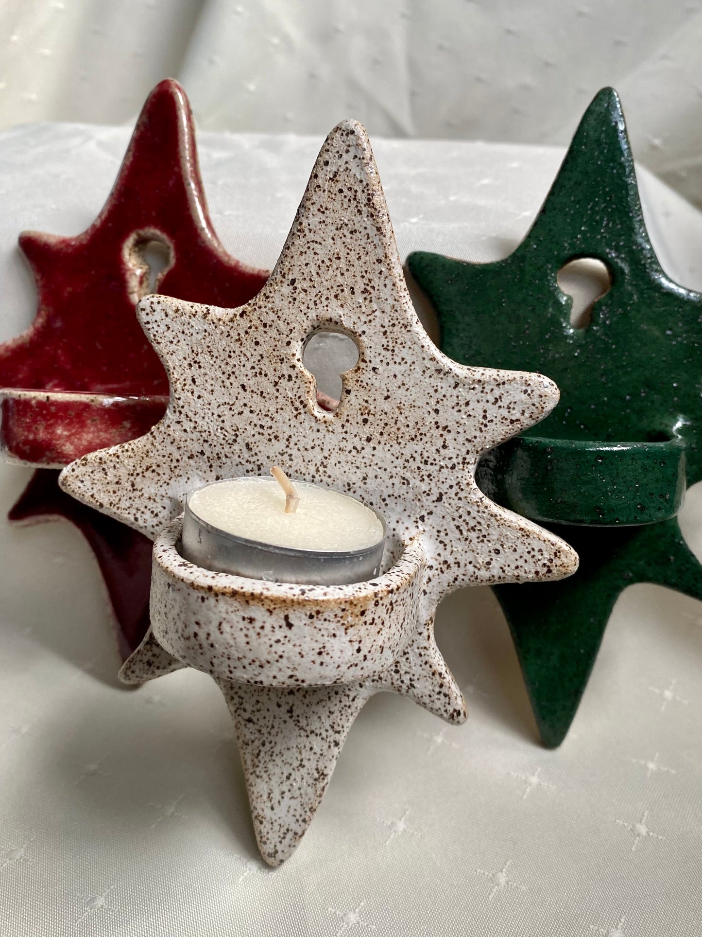 Phalsiii Ceramics Twinkle Tea Light Holder
