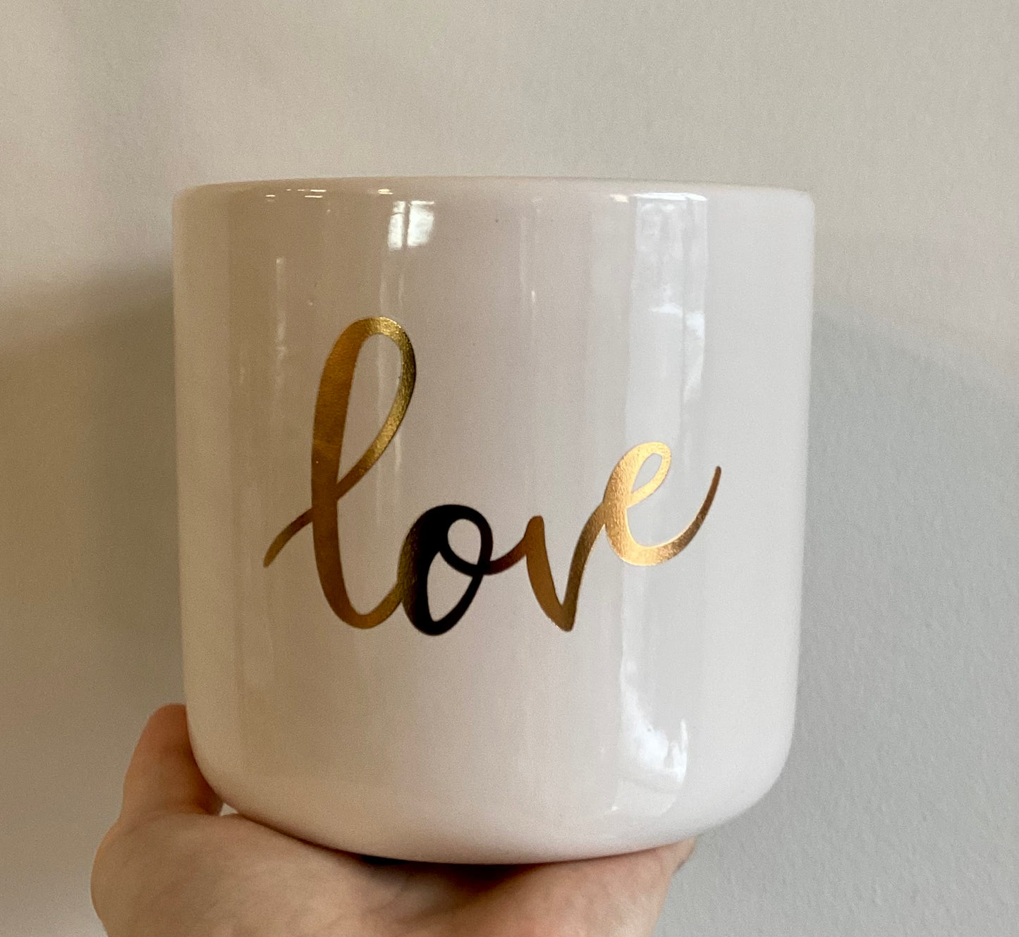 Gold “Love” Pot