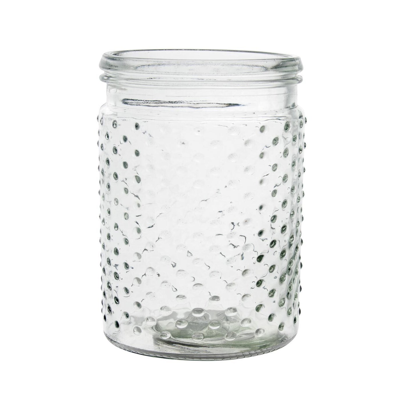 HOBNAIL GLASS VASE