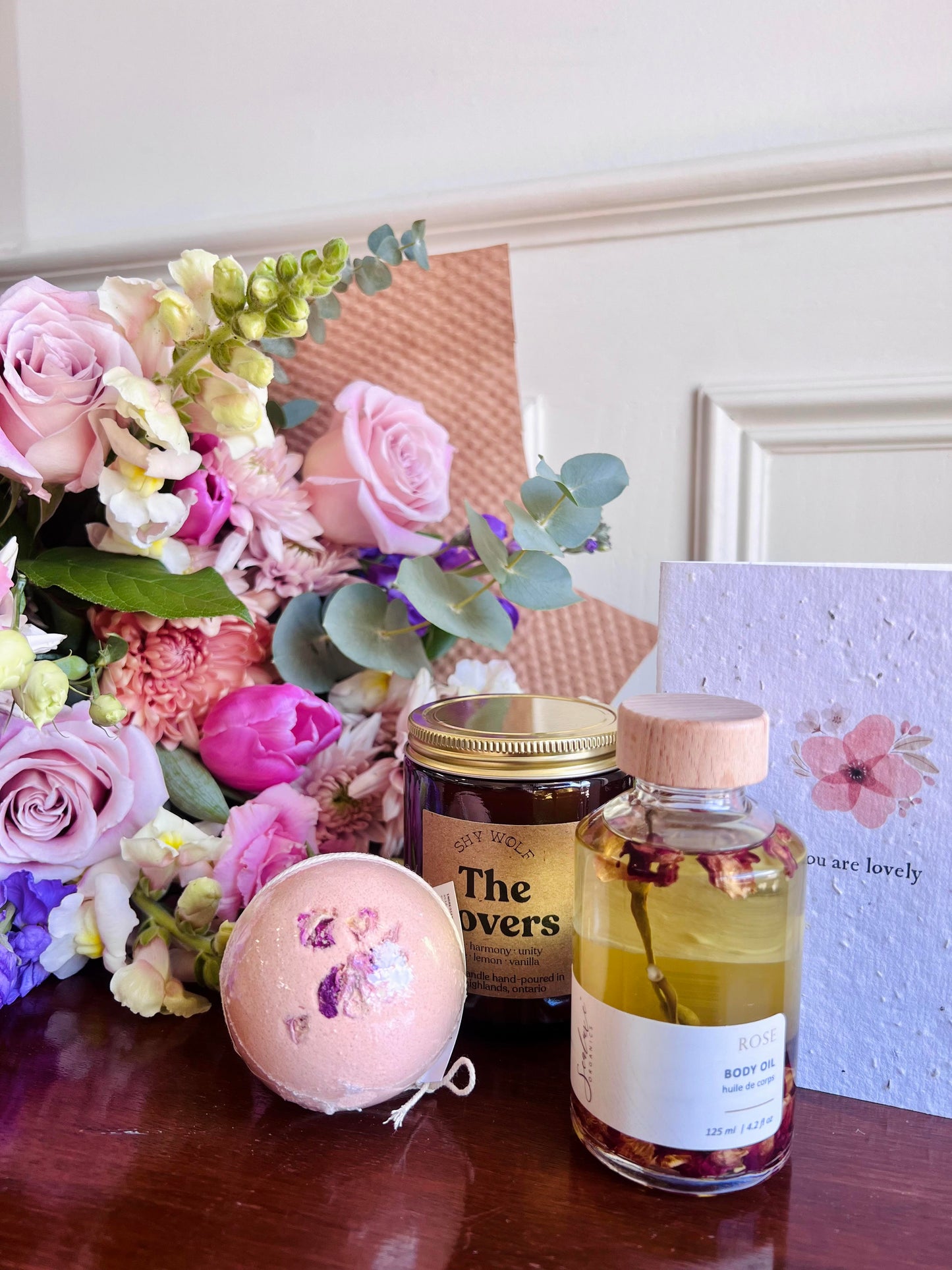 Gift Package - "Spa Serenity in Blooms"