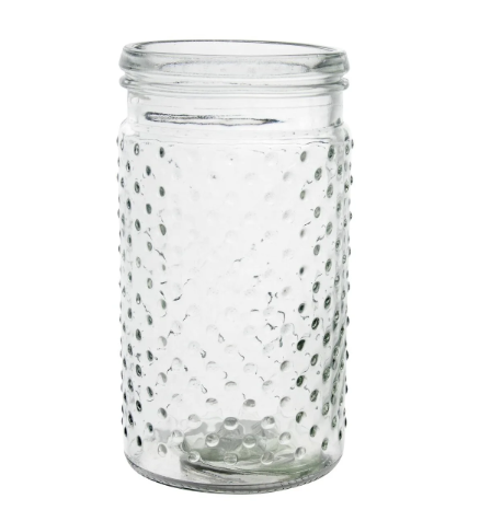 HOBNAIL GLASS VASE