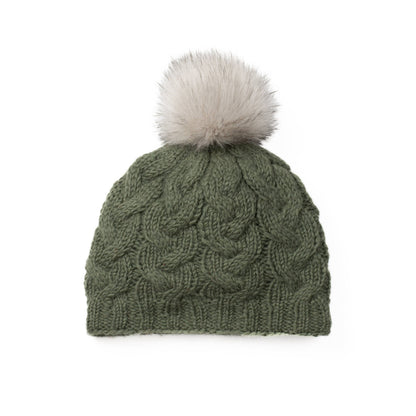 Haven Wool Knit Hat with Faux Fur Pom
