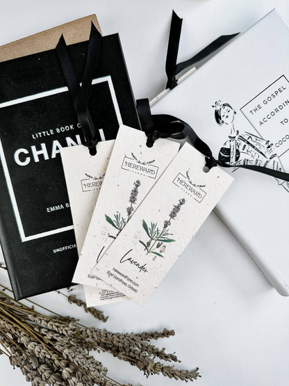 Bookmark  |  Lavender Wild Seed Bookmark