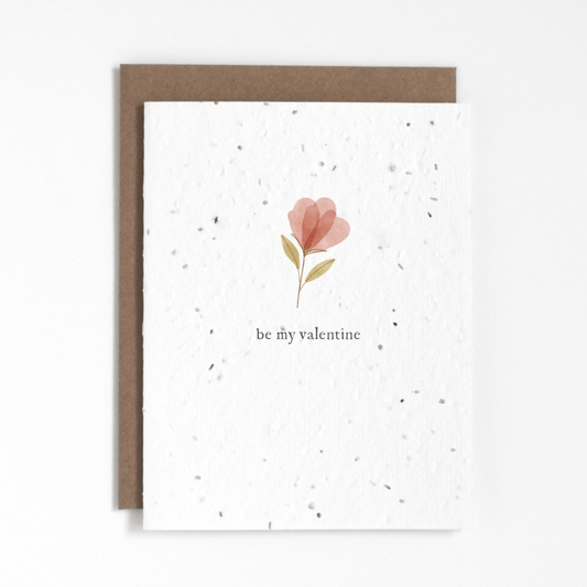 Plantable Greeting Card - Be My Valentine