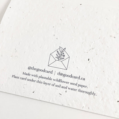 Plantable Greeting Card - Thanks A Bunch