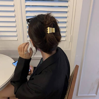 Small Golden Arc Hair Clip