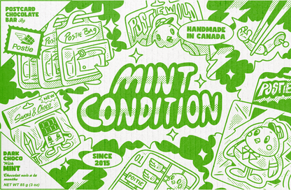 Mint Condition Vegan Dark Postcard Chocolate Bar