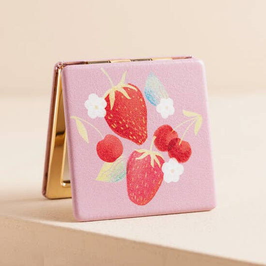 Strawberry Compact Mirror