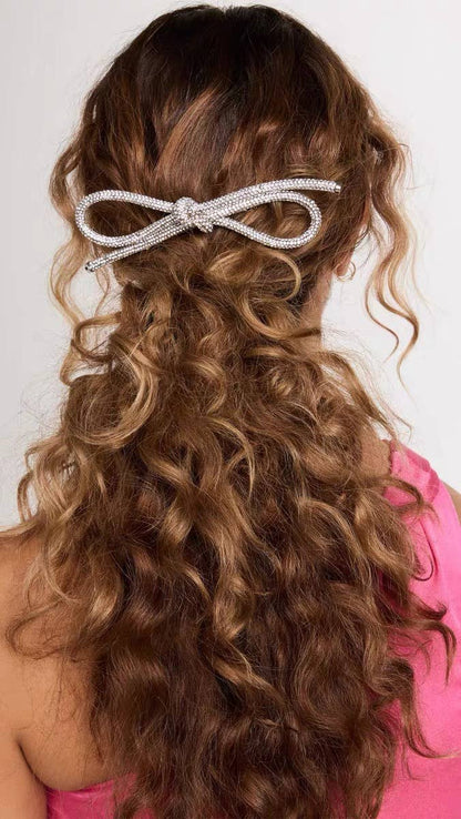 Crystal Bow Luxe Hair Clip