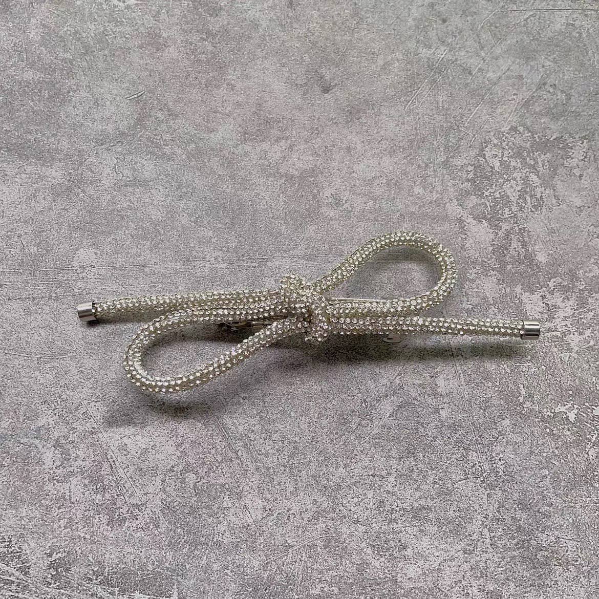 Crystal Bow Luxe Hair Clip