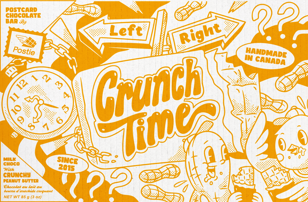 Crunch Time Milk Postcard Chocolate Bar