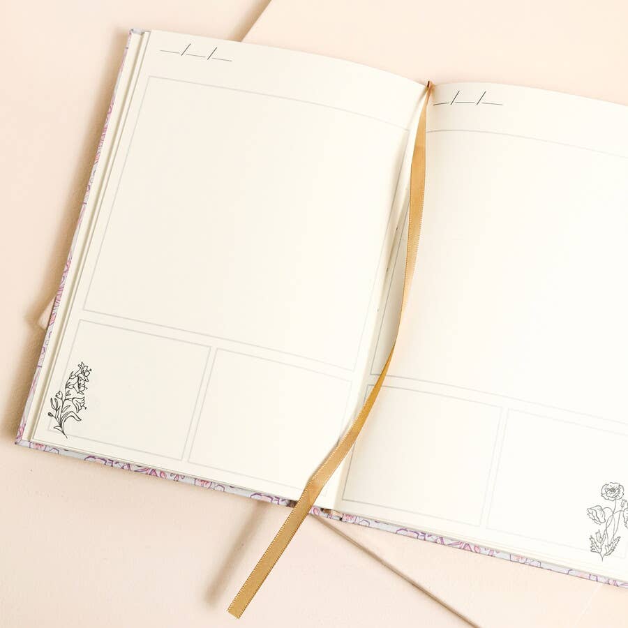 Pink Wildflower Print Sketch A Day Visual Journal
