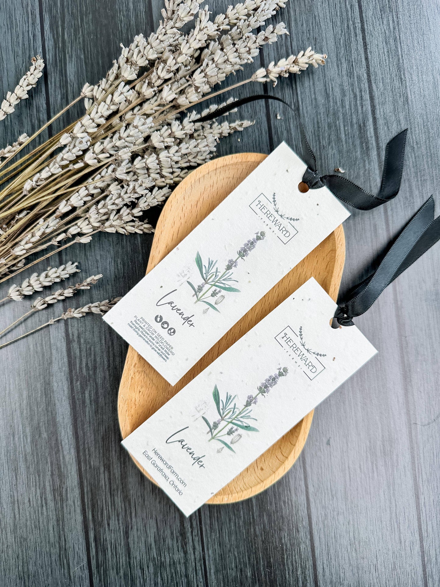 Bookmark  |  Lavender Wild Seed Bookmark