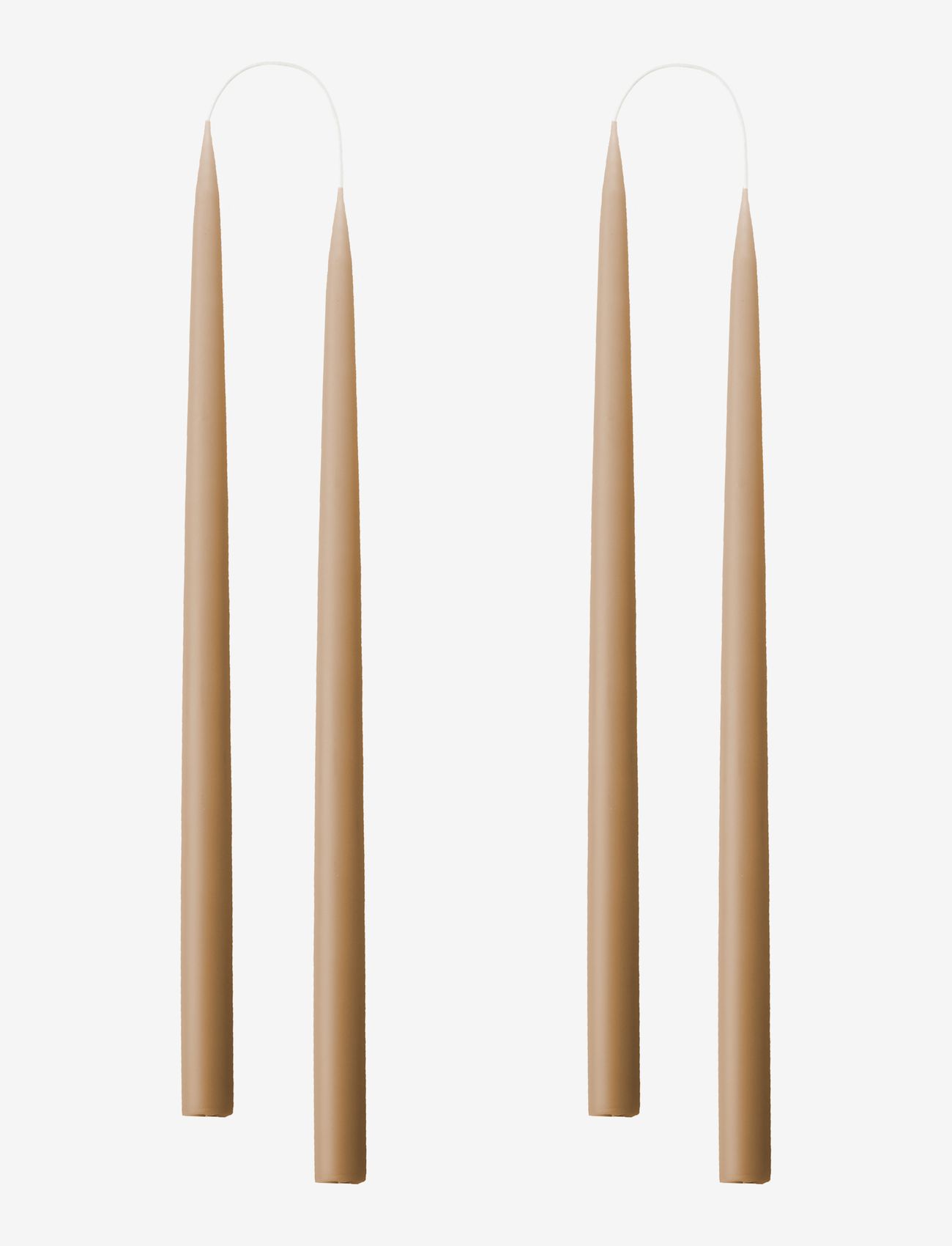 Nougat Danish Taper Candle | a pair