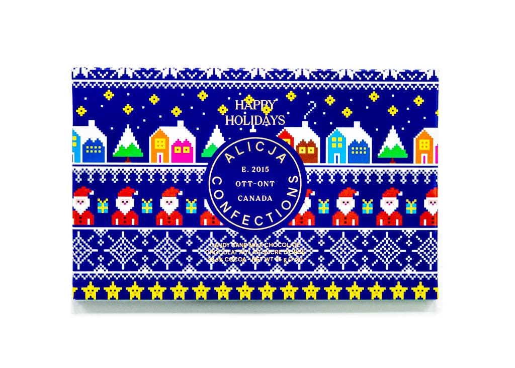 Happy Holidays Milk Postcard Chocolate Bar