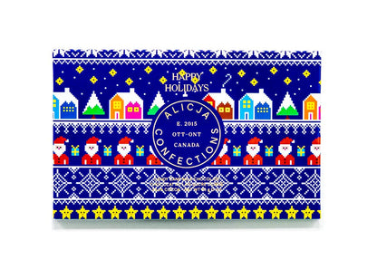 Happy Holidays Milk Postcard Chocolate Bar