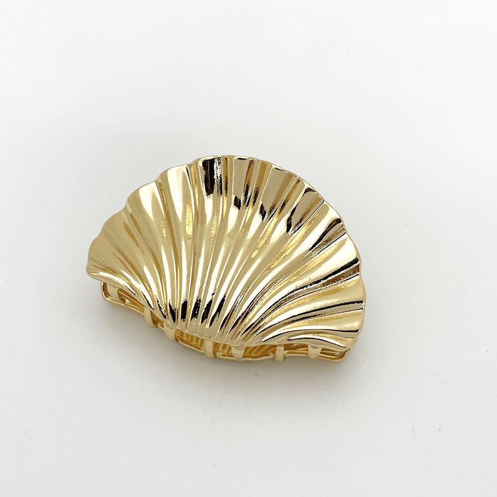 Golden Shell Hair Claw