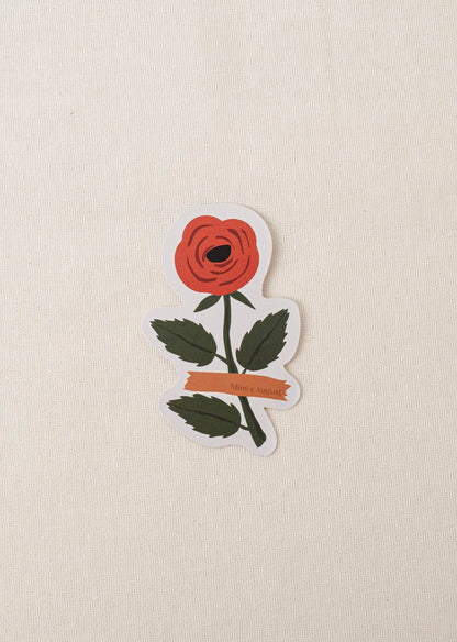 Red Rose - Vinyl Sticker