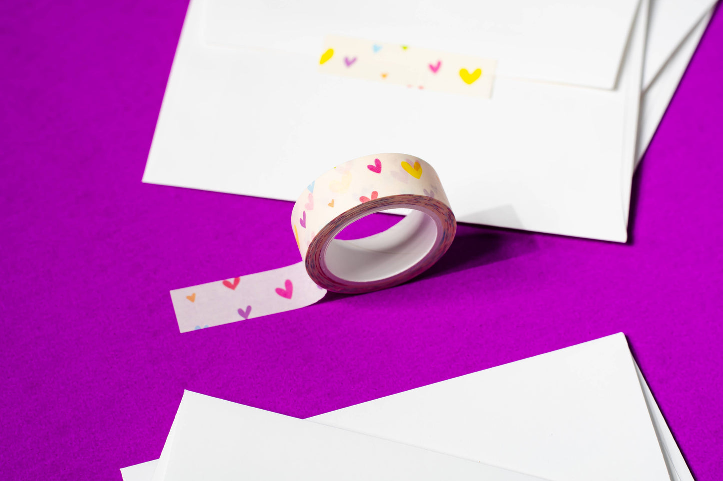 Rainbow Hearts Washi Tape