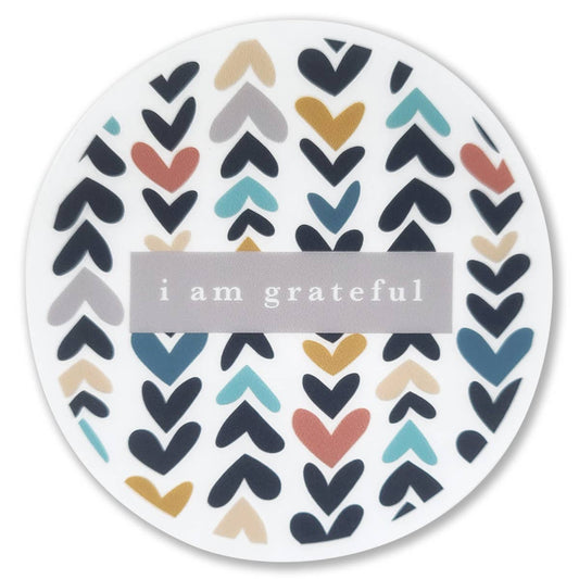 Heartwood Gratitude Clear Sticker