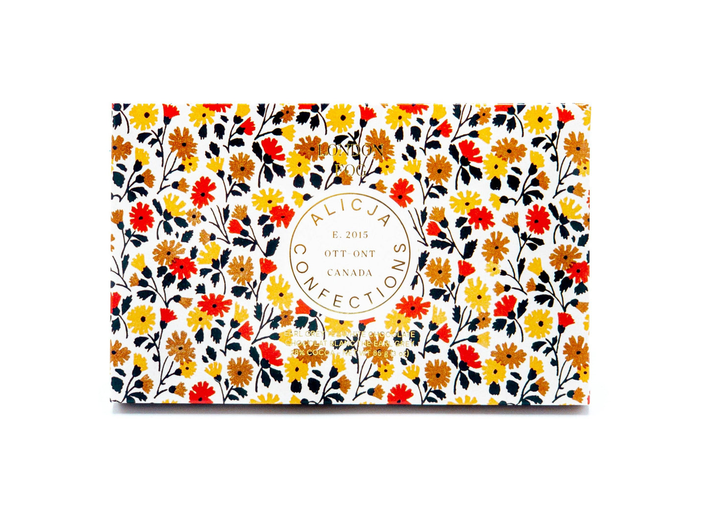 London Fog White Postcard Chocolate Bar