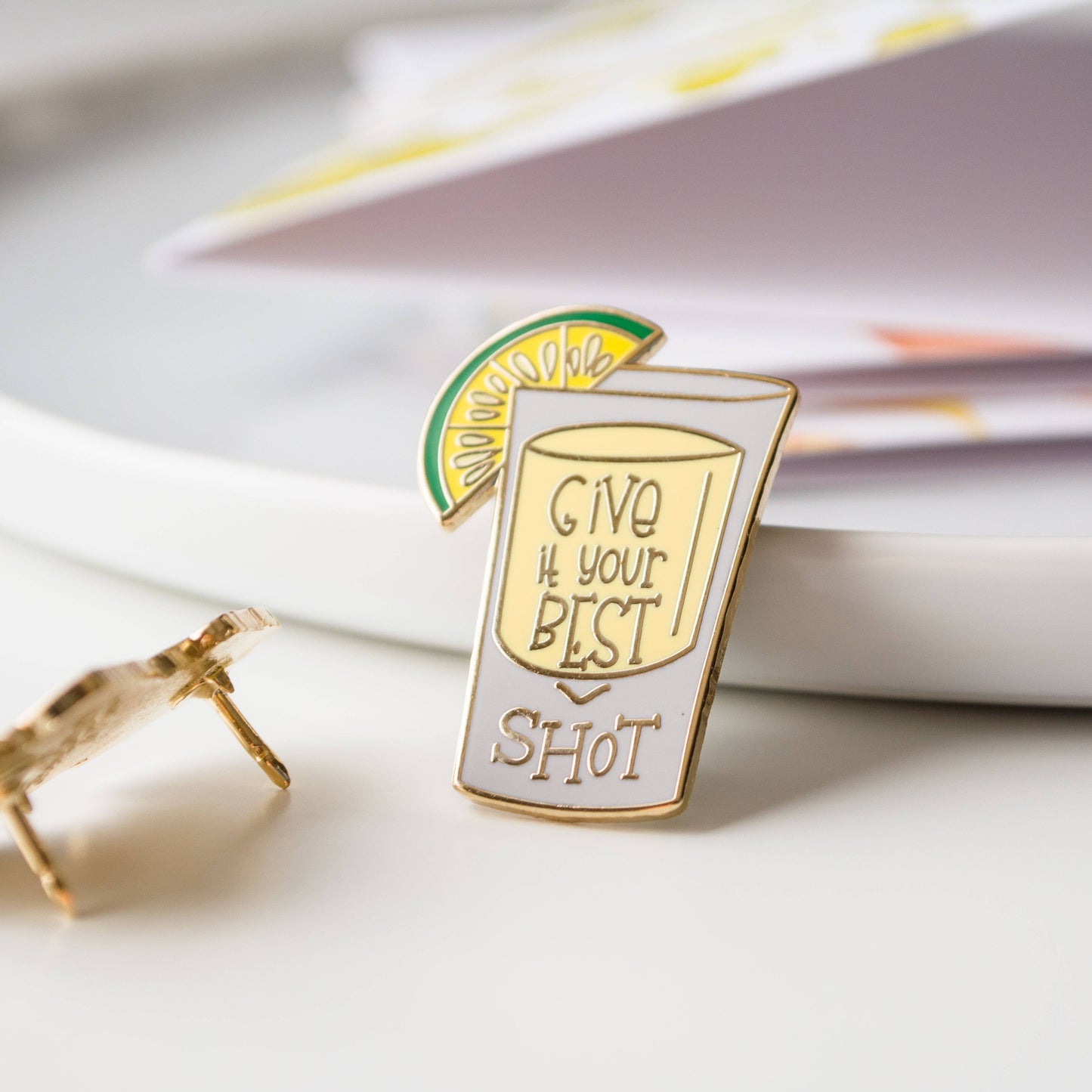 Give It Your Best Shot Enamel Pin