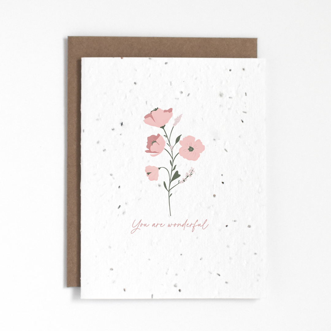 Plantable Card - You are Wonderful