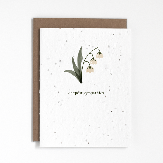 Plantable Card - Deepest Sympathies