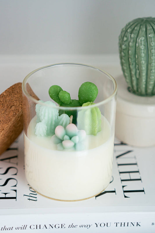 Prickly Pear Cactus Candle| | Soy Blend