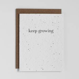 Plantable Greeting Card - Keep Growing